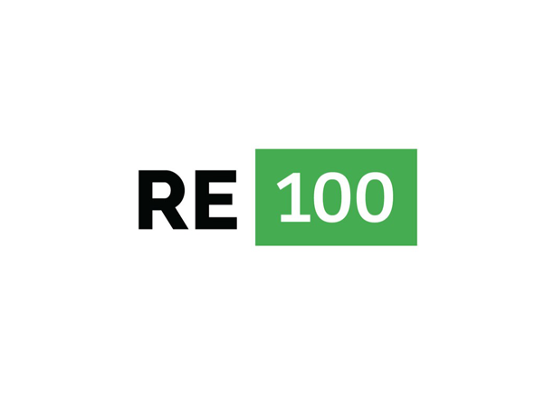RE100 徽標。